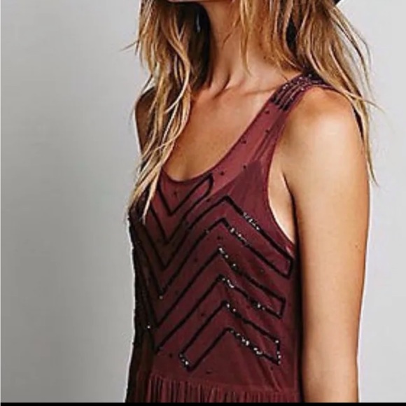 Free People Embellished Beaded Slip Dress - Picture 3 of 8